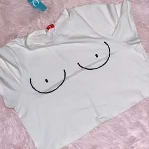 Graphic Assorted crop top T-shirt